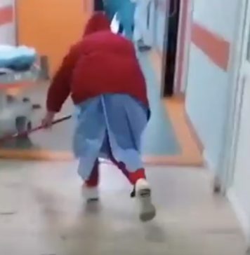 VIDEO Șobolan filmat într-un spital din Capitală: Hai să întoarcem targa