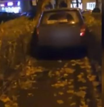 VIDEO. Un șofer din București a vrut să treacă printr-un copac, pe o alee extrem de îngustă