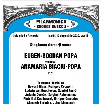 Filarmonica „George Enescu” transmite online un concert fără public