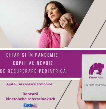 Asociația KinetoBebe lansează campania „Un prim pas în viață”, pentru copiii care au nevoie de recuperare pediatrică