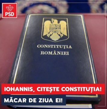 Liderul PSD i-a trimis preşedintelui o Constituţie ca să “îndeplinească voinţa românilor”