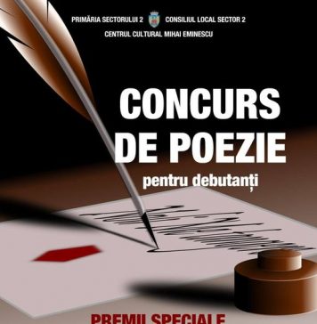 Concurs de poezie pentru debutanți, organizat de Centrul Cultural Mihai Eminescu