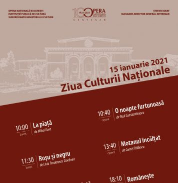 Opera Națională București sărbătorește Ziua Culturii Naționale cu o serie de șase spectacole semnate de compozitori români