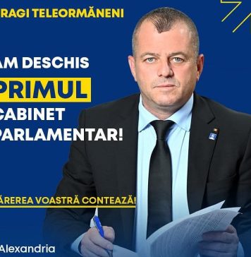 Deputatul PNL de Teleorman, Cristi Barbu, anunță deschiderea primului său cabinet parlamentar