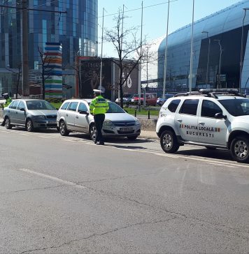 41 de șoferi, sancţionaţi în ultimele doua zile pentru că şi-au lăsat maşinile pe linia de tramvai