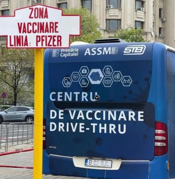 100 de persoane s-au vaccinat în primele două ore de la deschiderea centrului drive-thru din Capitală