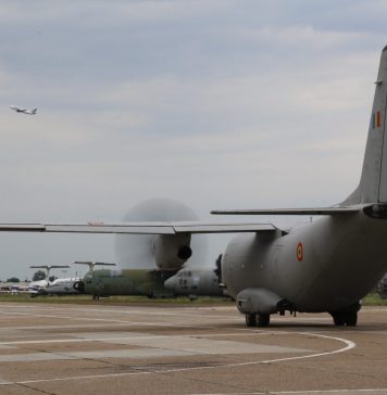 Un alt pacient cu arsuri, transportat cu o aeronavă C-27J Spartan în Germania