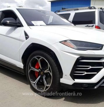 Lamborghini Urus de 1,3 milioane de lei, trecut în acte mai ieftin, găsit într-un container venit din SUA