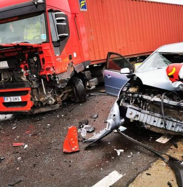 Accident grav în zona Saltex din Pantelimon. Traficul pe DN3 se desfășoară cu dificultate