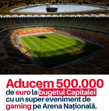 Campionat de gaming, găzduit în toamnă de Arena Naţională. Încasări de 500.000 de euro pentru municipalitate