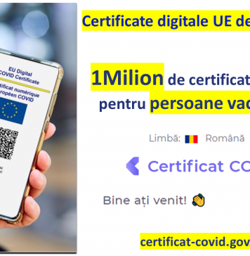 Peste un milion de români și-au descărcat deja certificatele de vaccinare