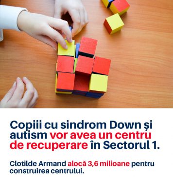 Clotilde Armand a anunţat înfiinţarea unui centru pentru copiii cu sindromul Down