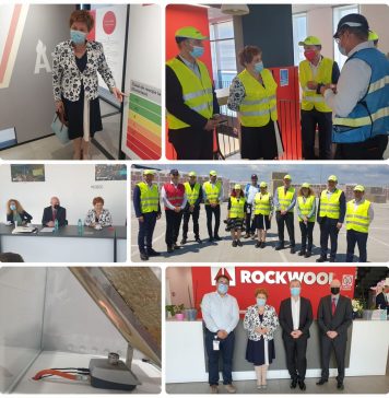 Oana Ozmen(deputata USR PLUS Bucuresti) – vizită de lucru la fabrica de vată minerală bazaltică de la Ploiești