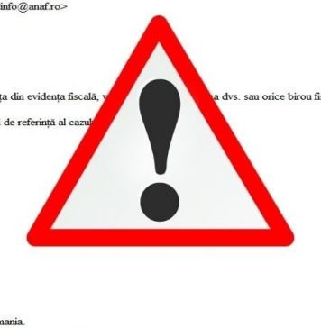 ANAF avertizează: Nu deschideți mesajele false transmise în numele Agenției