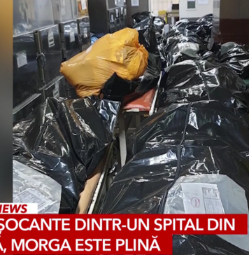 FOTO Morga Spitalului Universitar este plină cu morți puși unii peste alții în saci negri
