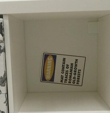 Protest într-un magazin Ikea din centrul Vienei: „Atenţie! Poate conţine urme de lemn de la păduri seculare din România” FOTO