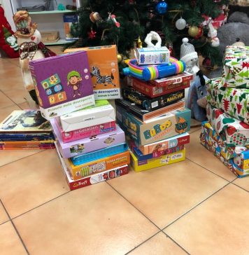 Coşul de la West Side Christmas Market, din Parcul Drumul Taberei, a fost umplut cu daruri pentru cei nevoiași