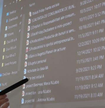 Table interactive în școlile din Sectorul 3