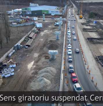 VIDEO/ Pe șantierul pasajului Cernica întârzierea va depăși termenul inițial de execuție