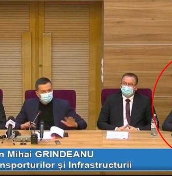 Secretar de stat la Ministerul Transporturilor, amendat pentru nepurtarea măștii