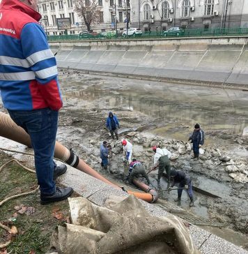 Apele Române: Nu exista pericol de surpare a malurilor Dâmboviței