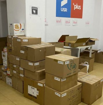 Donații București. USR PLUS Sector 2 strânge donații la sediul din Bd. Decebal