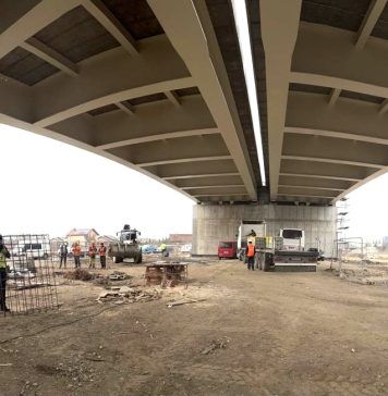 Pasajul de la Domnești, de pe Centura Capitalei, prinde contur de la o zi la alta – FOTO