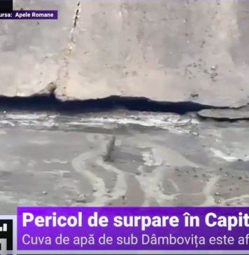 Pericol de surpare pe Podul Victoriei din Capitală