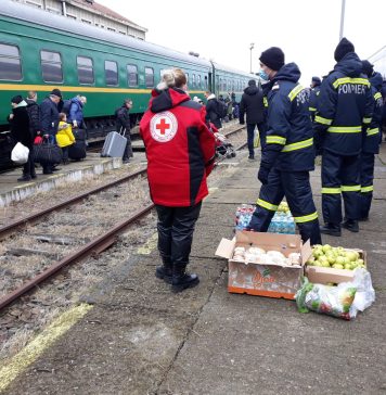 Un alt tren cu 900 de refugiaţi din Ucraina a ajuns în ţară. O parte dintre refugiaţi circulă către Capitală