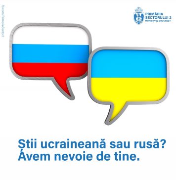 APEL la solidaritate! Primăria Sectorului 2 caută voluntari care vorbesc ucraineană/rusă