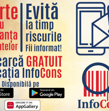 Aplicația InfoCons îți arată acum și alertele pentru siguranța alimentelor