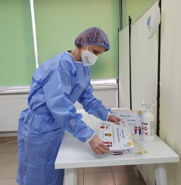 Centru de vaccinare transformat în centru de refugiați, în București