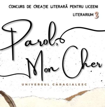 ”Parol, mon cher”, concurs de creaţie literară pentru liceenii bucureşteni
