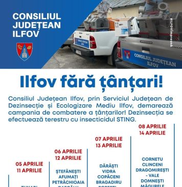 Continuă campania ”Ilfov fără țânțari”