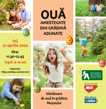Vânătoare de ouă în București la Muzeul Antipa, pentru cei mici