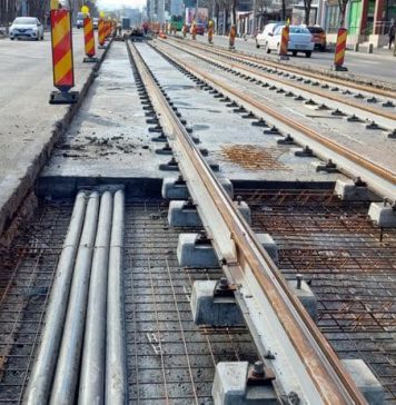 Lucrările la modernizarea liniei de tramvai de pe Bulevardul Vasile Milea se apropie de final – FOTO
