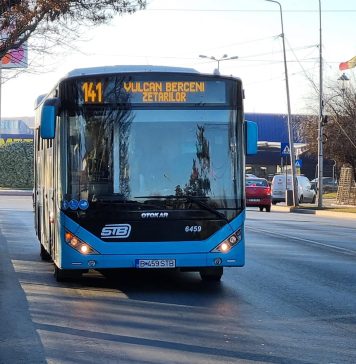 Două autobuze vor circula pe calea de rulare a tramvaielor, pe Șos. Olteniței