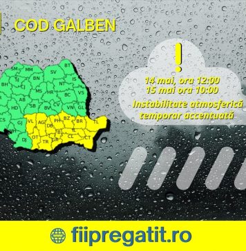 Furtună în sud-est, inclusiv București. ISU le cere cetățenilor să curețe șanțurile și rigolele