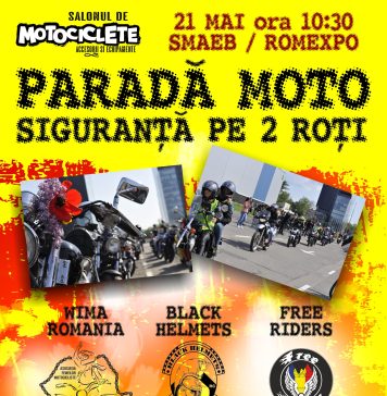 Marş moto de conştientizare a prezenţei în trafic a femeilor care conduc autovehicule cu două roţi, în București