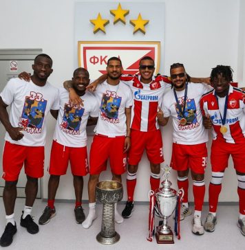 Steaua Roşie Belgrad, campioană a Serbiei pentru a cincea oară consecutiv