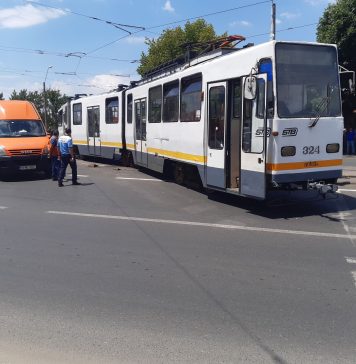 Tramvaiul 25 a deraiat pe Șoseaua Progresul – FOTO/VIDEO