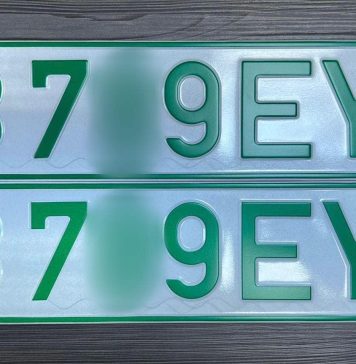 MAI: A fost eliberat primul număr de înmatriculare de culoare verde