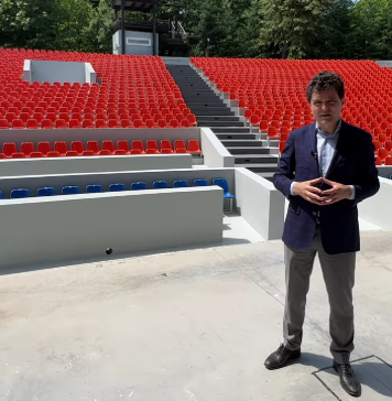 Nicușor Dan a vizitat Grădina de Vară din Herăstrău, după lucrările de reabilitare – VIDEO