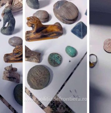 Bijuterii și monede vechi de 2.000 de ani, găsite în bagajul unor turiști, pe Otopeni – FOTO