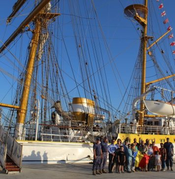 Nava școală a Marinei Române, Bricul Mircea, escală în portul Alexandria din Egipt, ca navă-ambasador – FOTO