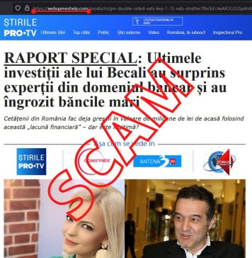 Infractorii cibernetici se folosesc de imaginea StirileProTV pentru a promova ştiri false