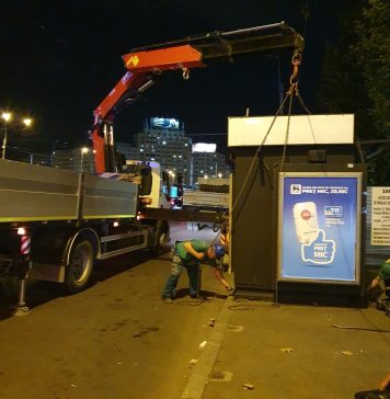 FOTO/ Alte trei chioșcuri de presă din Sectorul 2 au fost desființate