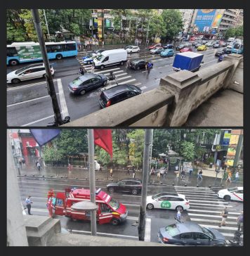 Traficul în centrul Capitalei, paralizat după un accident cu trei mașini – FOTO