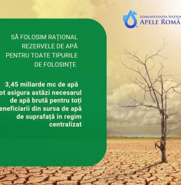 Administraţia ”Apele Române” face apel la populaţie să nu folosească apa din sistem centralizat pentru irigaţii sau umplerea bazinelor
