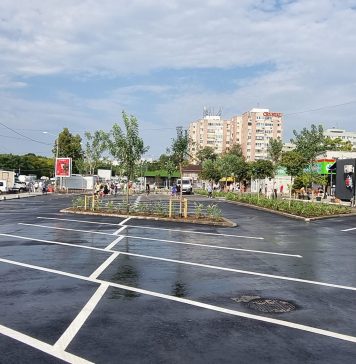 FOTO/ Au fost amenajate noi locuri de parcare la Piața Drumul Taberei